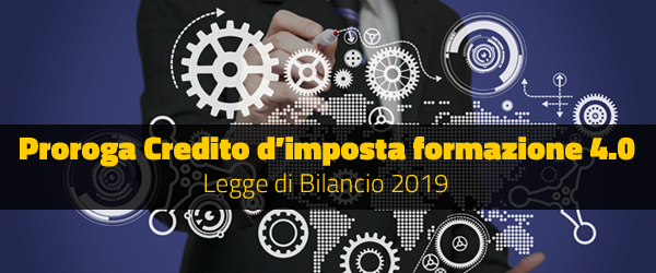 Proroga Credito d'Imposta formazione 4.0